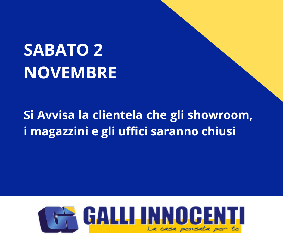 Chiusura 2 Novembre